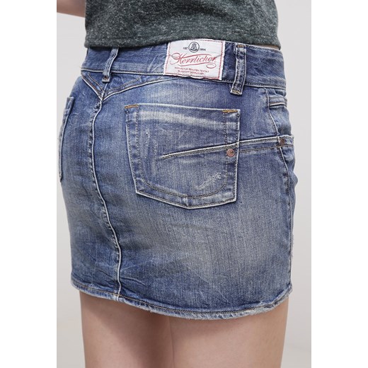 Herrlicher TESSY Spódnica jeansowa bumpy zalando niebieski Spódnice jeansowe