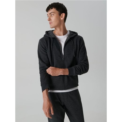Sinsay - Bluza rozpinana basic - szary ze sklepu Sinsay w kategorii Bluzy męskie - zdjęcie 161208986