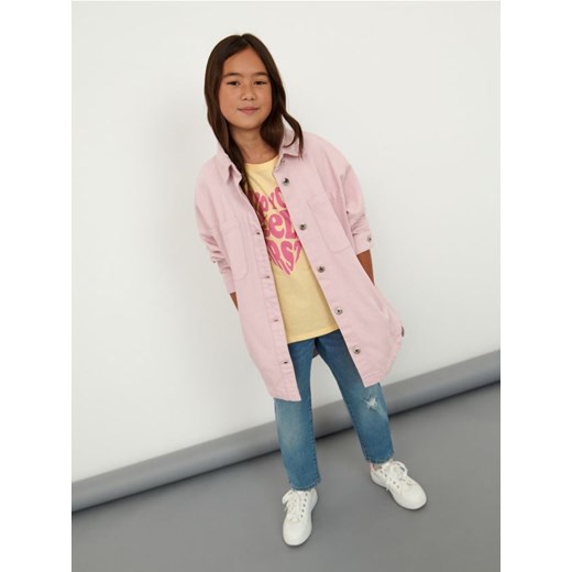 Sinsay - Kurtka koszulowa - różowy ze sklepu Sinsay w kategorii Kurtki dziewczęce - zdjęcie 161212249