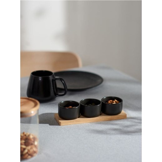 Sinsay - Zestaw miseczek do sosów - czarny ze sklepu Sinsay w kategorii Naczynia - zdjęcie 161213137