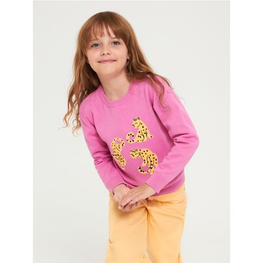 Sinsay - Sweter - różowy ze sklepu Sinsay w kategorii Swetry dziewczęce - zdjęcie 161213367