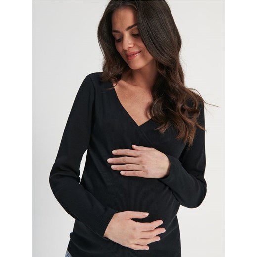 Sinsay - Koszulka MAMA - czarny ze sklepu Sinsay w kategorii Bluzki ciążowe - zdjęcie 161214429