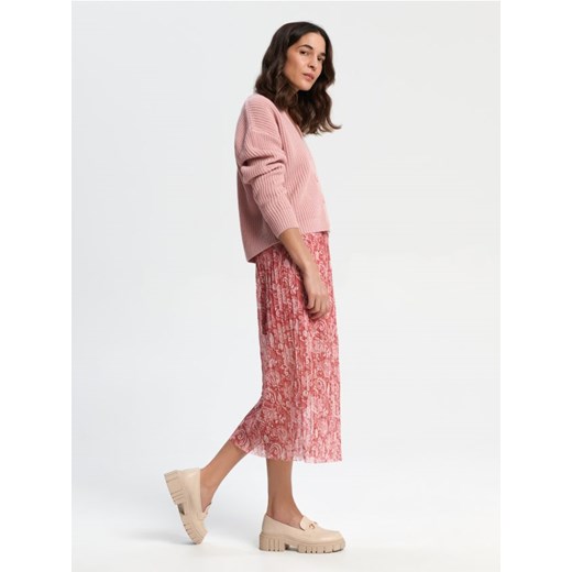 Spódnica Sinsay midi w kwiaty casual