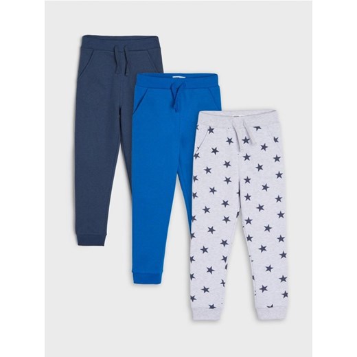 Sinsay - Spodnie dresowe jogger 3 pack - niebieski ze sklepu Sinsay w kategorii Spodnie chłopięce - zdjęcie 161215217