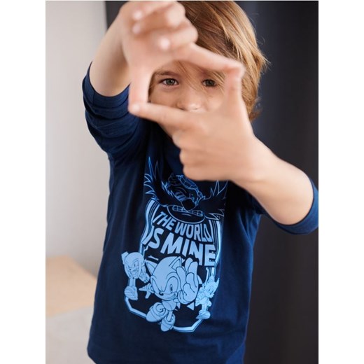 Sinsay - Koszulka Sonic the Hedgehog - granatowy ze sklepu Sinsay w kategorii T-shirty chłopięce - zdjęcie 161215668