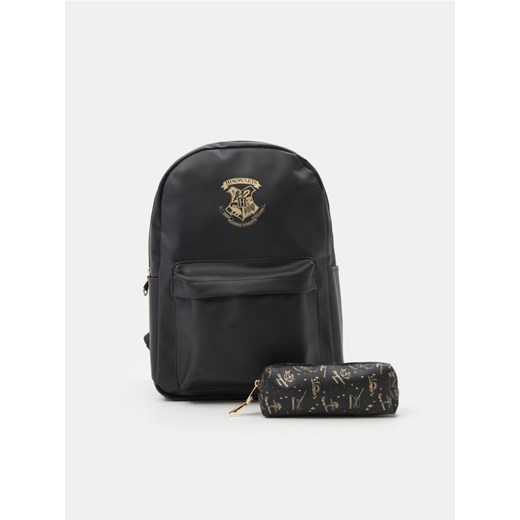 Sinsay - Plecak z piórnikiem Harry Potter - czarny ze sklepu Sinsay w kategorii Plecaki dla dzieci - zdjęcie 161217355
