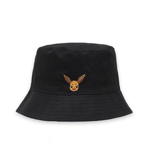 Cropp - Dwustronny bucket hat Pokémon - czarny ze sklepu Cropp w kategorii Kapelusze damskie - zdjęcie 161221198