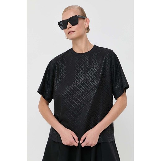 BOSS t-shirt damski kolor czarny S ANSWEAR.com