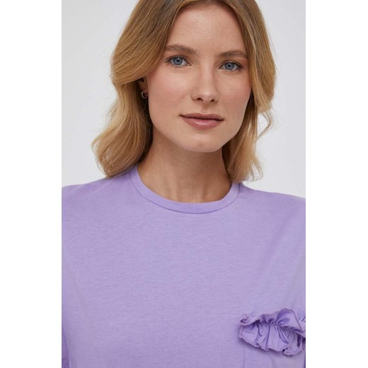 United Colors of Benetton t-shirt bawełniany kolor fioletowy United Colors Of Benetton S ANSWEAR.com