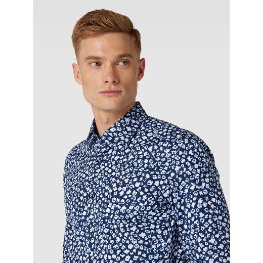 Koszula biznesowa o kroju slim fit ze wzorem na całej powierzchni model ‘Hank’ 41 promocja Peek&Cloppenburg 