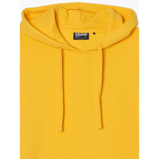 Cropp - Żółta bluza z kapturem - Żółty Cropp S wyprzedaż Cropp