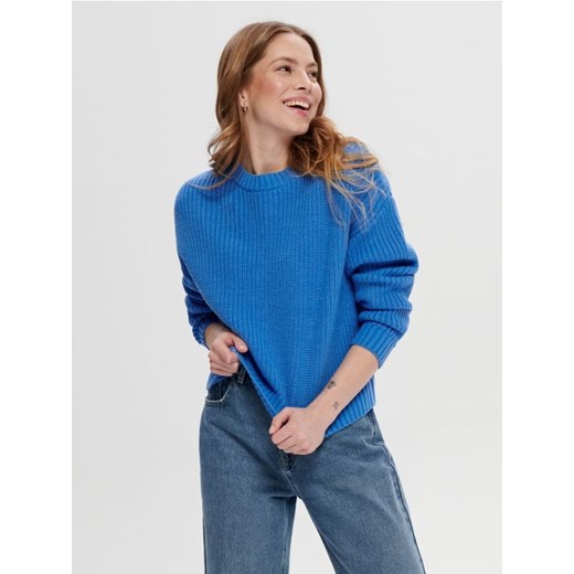 Sinsay - Sweter z miękkiej dzianiny - niebieski ze sklepu Sinsay w kategorii Swetry damskie - zdjęcie 161229738