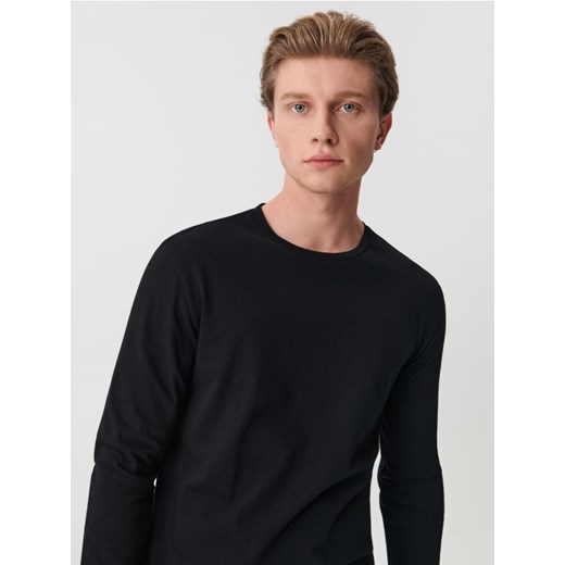 Sinsay - Koszulka z długimi rękawami - czarny ze sklepu Sinsay w kategorii T-shirty męskie - zdjęcie 161236428