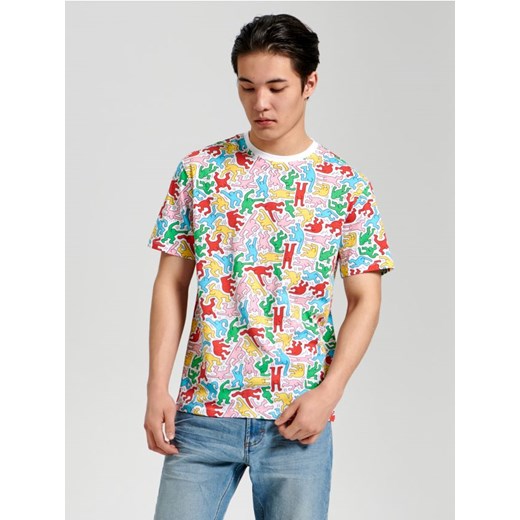 Sinsay - Koszulka Keith Haring - biały Sinsay XS wyprzedaż Sinsay