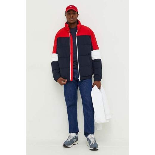 Tommy Jeans kurtka męska kolor granatowy zimowa oversize ze sklepu ANSWEAR.com w kategorii Kurtki męskie - zdjęcie 161240517