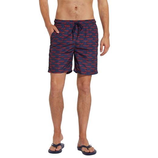 Szorty Męskie Wrangler SWIM Short SCARLET Red W4B01V9UU Wrangler S okazyjna cena Elwix