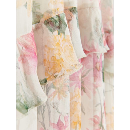Reserved - Sukienka maxi w kwiatowy print - Wielobarwny Reserved XL Reserved