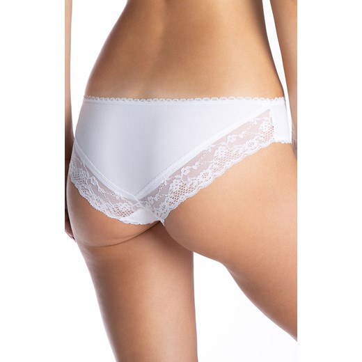 Bawełniane białe figi damskie mini bikini 2-pack L-4000MB-01, Kolor biały, Rozmiar L, LAMA ze sklepu Intymna w kategorii Majtki damskie - zdjęcie 161249766