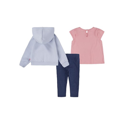 Levi&apos;s Kids 3-częściowy zestaw w kolorze jasnoróżowo-niebieskim 98 wyprzedaż Limango Polska