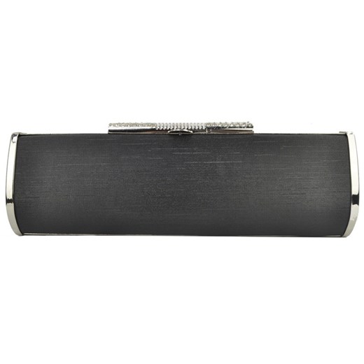 Torebka Simple Design Diamante Clutch - Black pandzior-pl-new-vogue z zamkiem