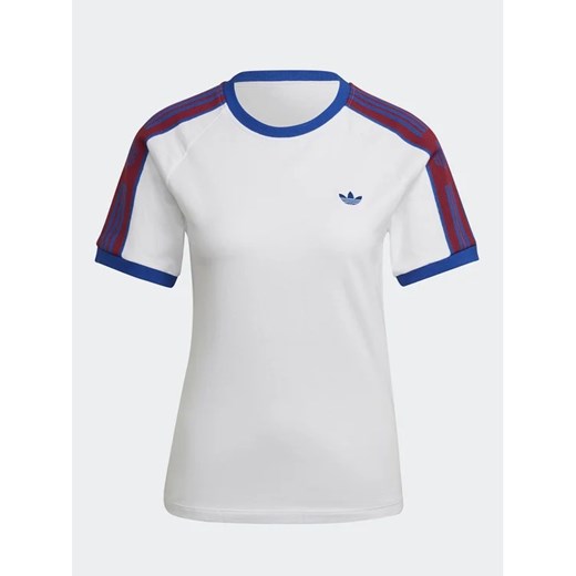 Bluzka damska Adidas z krótkim rękawem z okrągłym dekoltem z napisami