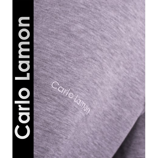 Szare spodnie dresowe 'Emilio' od Carlo Lamon sklep-carlo-lamon fioletowy sznurek