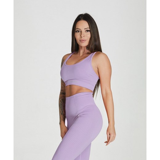 Biustonosz treningowy Carpatree Essential Seamless Bra - fioletowy Carpatree XS okazja Sportstylestory.com