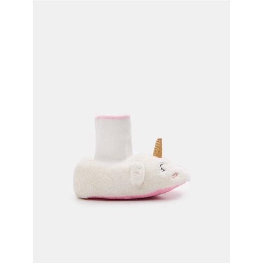 Sinsay - Kapcie slip on - biały Sinsay 17/18 wyprzedaż Sinsay