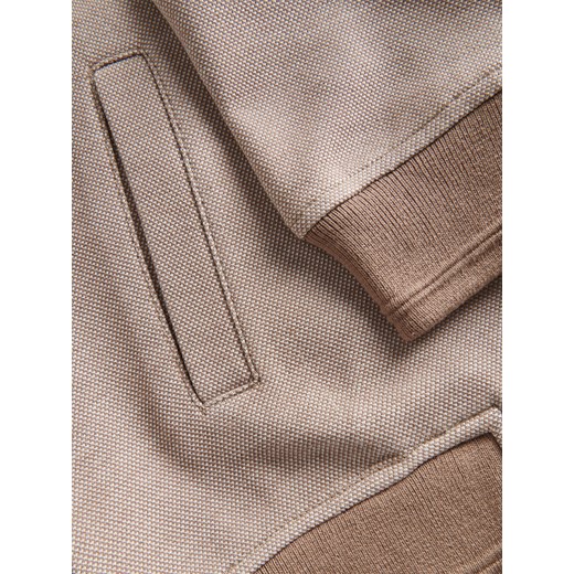 Bluza męska Reserved casual beżowa dzianinowa