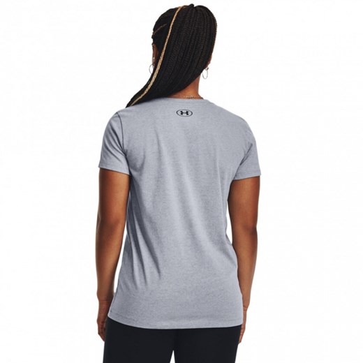 Damski t-shirt z nadrukiem Under Armour UA W Sportstyle LC SS - szary ze sklepu Sportstylestory.com w kategorii Bluzki damskie - zdjęcie 161282539