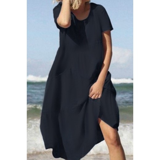 Sukienka FOLENSIA BLACK ze sklepu Ivet Shop w kategorii Sukienki - zdjęcie 161283297