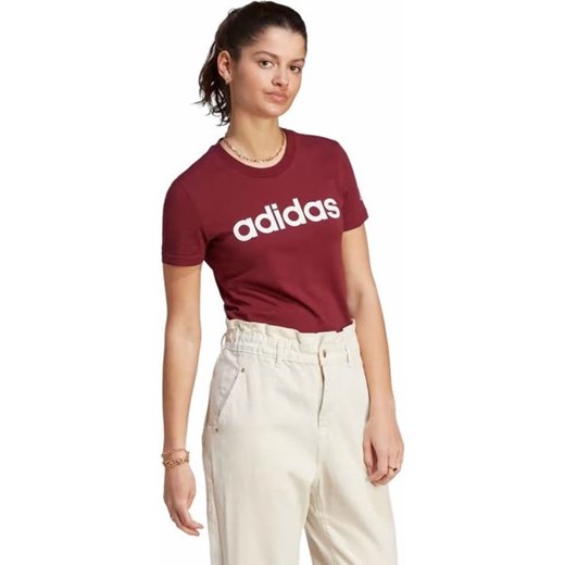 Bluzka damska Adidas z okrągłym dekoltem z krótkim rękawem 