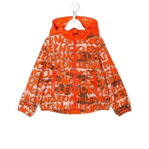 MONCLER KIDS Kurtka z logo 6-12 lat rozmiar 8 LAT Moncler Kids 8 LAT Moliera2.com