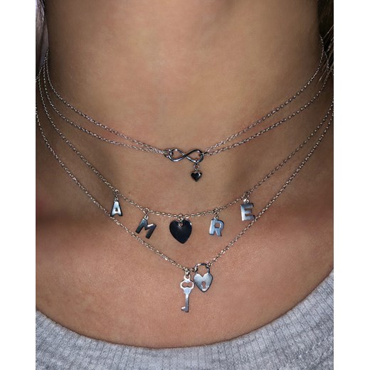 SIN BY MANNEI Srebrny Choker Infinity Sin By Mannei ONE SIZE Moliera2.com promocja