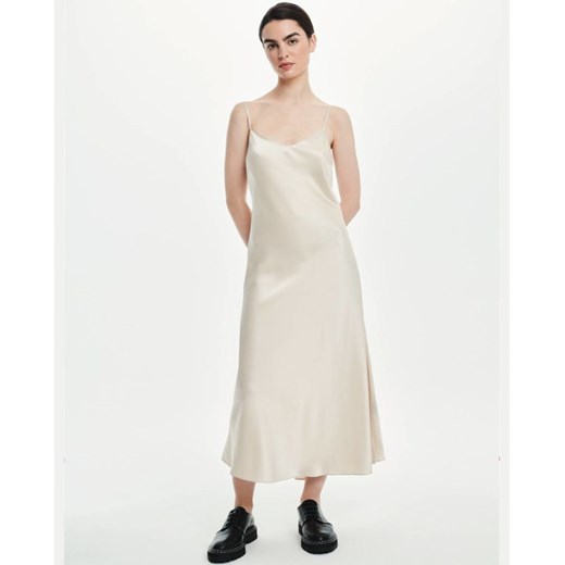LOVLI SILK Jedwabna maxi sukienka z odkrytymi plecami #NO.50 rozmiar M Lovli Silk M Moliera2.com promocja