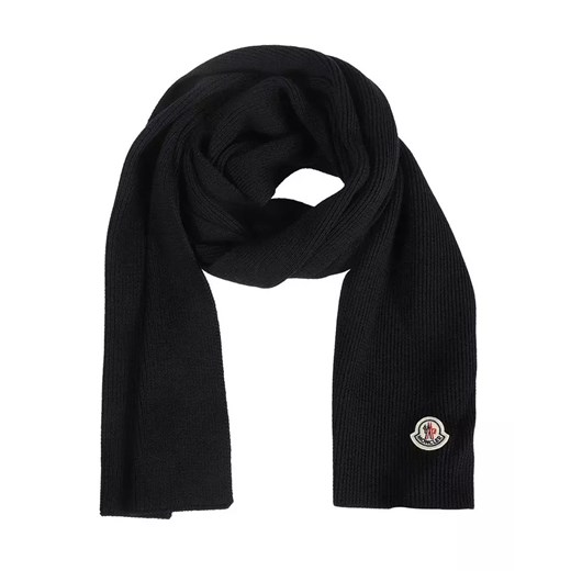 MONCLER Granatowy szalik w prążki Moncler ONE SIZE Moliera2.com