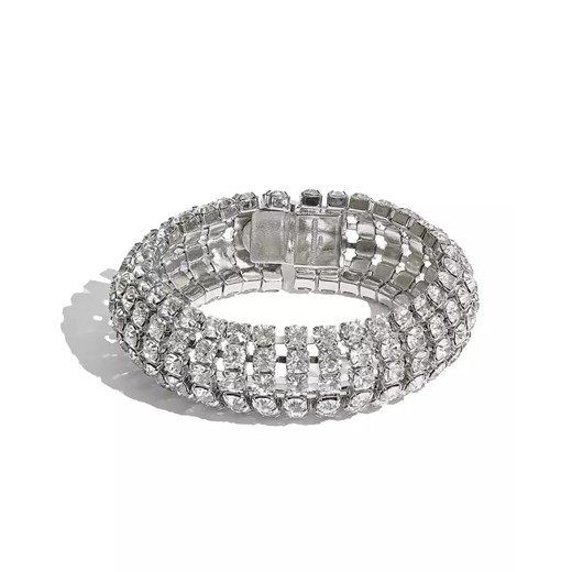 ALEXANDRE VAUTHIER Kryształowa bransoletka Cup Chain Cuff Alexandre Vauthier ONE SIZE promocyjna cena Moliera2.com