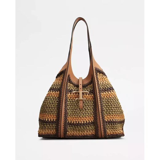 TOD'S Kolorowa pleciona torebka Timeless Medium Tod`s ONE SIZE Moliera2.com
