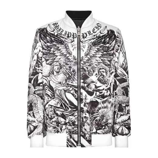 PHILIPP PLEIN Dwustronna kurtka bomber Tattoo rozmiar 52 56 okazja Moliera2.com