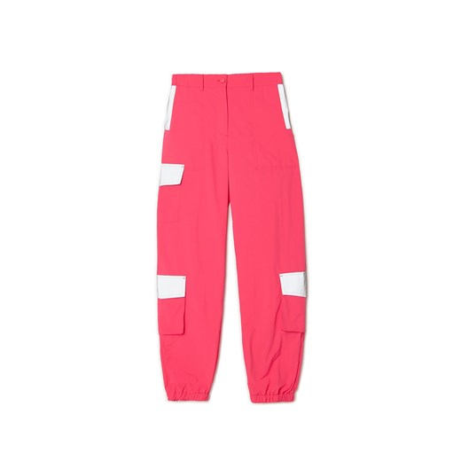 Cropp - Ciemnoróżowe spodnie jogger - różowy ze sklepu Cropp w kategorii Spodnie damskie - zdjęcie 161310038