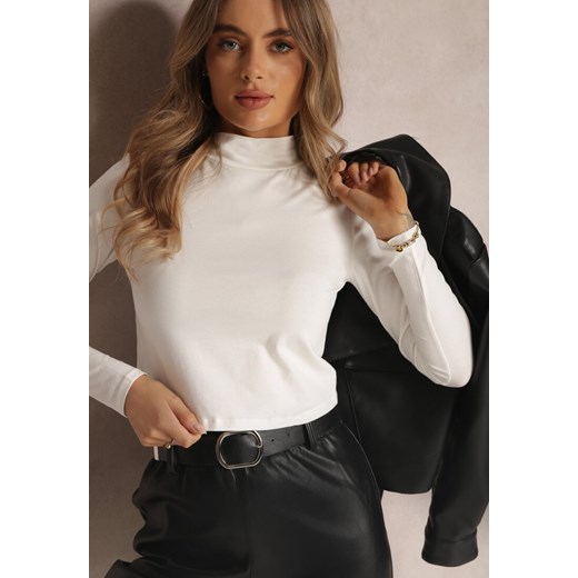 Biały Golf Gelises ze sklepu Renee odzież w kategorii Swetry damskie - zdjęcie 161311269