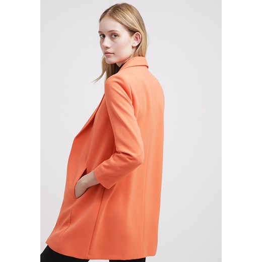 Miss Selfridge Żakiet orange zalando pomaranczowy kołnierzyk