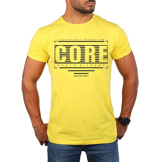 koszulka 1002a - żółta ze sklepu Risardi w kategorii T-shirty męskie - zdjęcie 161315999