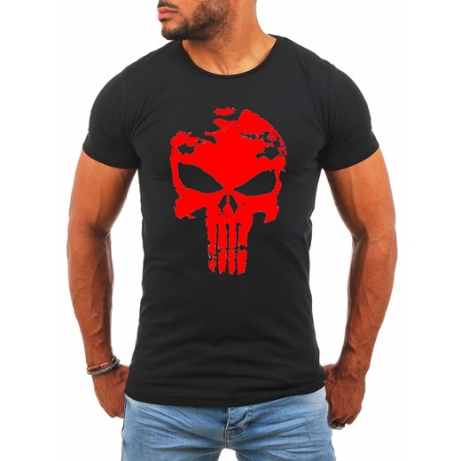 Męska koszulka 3331a - czarna ze sklepu Risardi w kategorii T-shirty męskie - zdjęcie 161316007