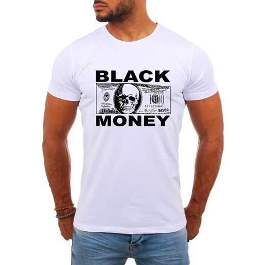 Koszulka męska 3340 biała ze sklepu Risardi w kategorii T-shirty męskie - zdjęcie 161316015