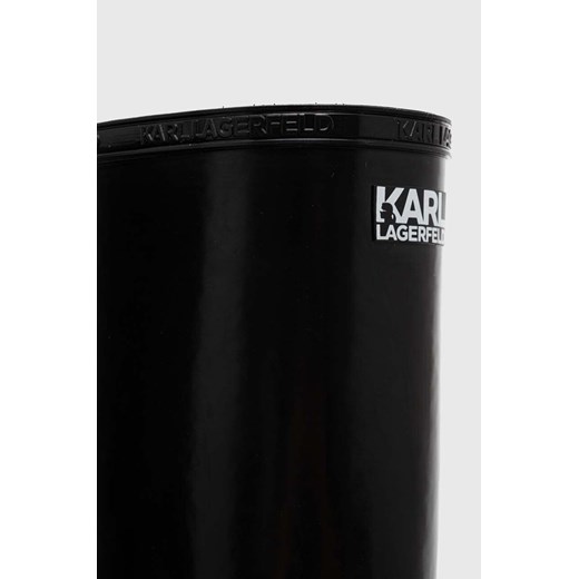 Karl Lagerfeld kalosze KALOSH NFT damskie kolor czarny KL47090N Karl Lagerfeld 35 ANSWEAR.com