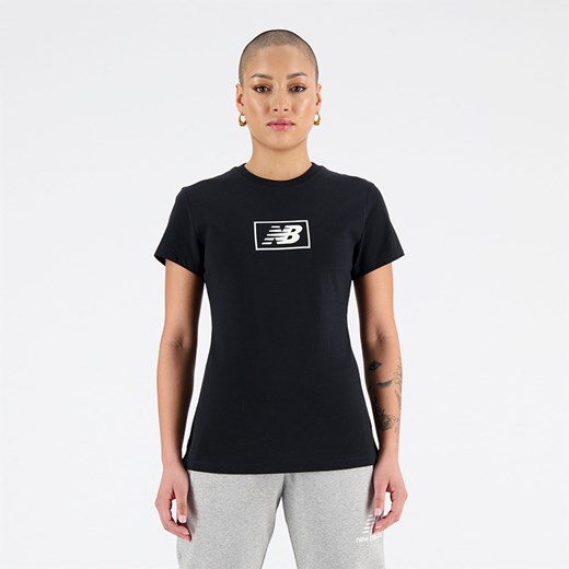 Koszulka damska New Balance WT33515BK – czarna ze sklepu New Balance Poland w kategorii Bluzki damskie - zdjęcie 161322899