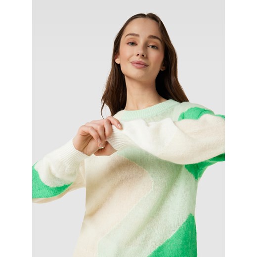 Sweter z dzianiny we wzory na całej powierzchni XL promocja Peek&Cloppenburg 