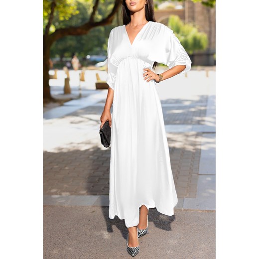 Sukienka MANOTA WHITE S/M Ivet Shop wyprzedaż