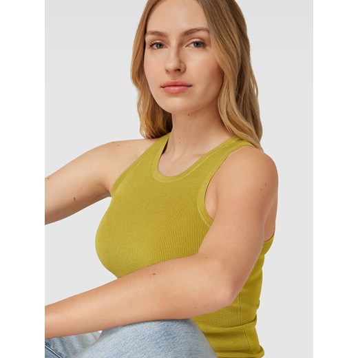 Bluzka damska Copenhagen Muse casual żółta bez rękawów 